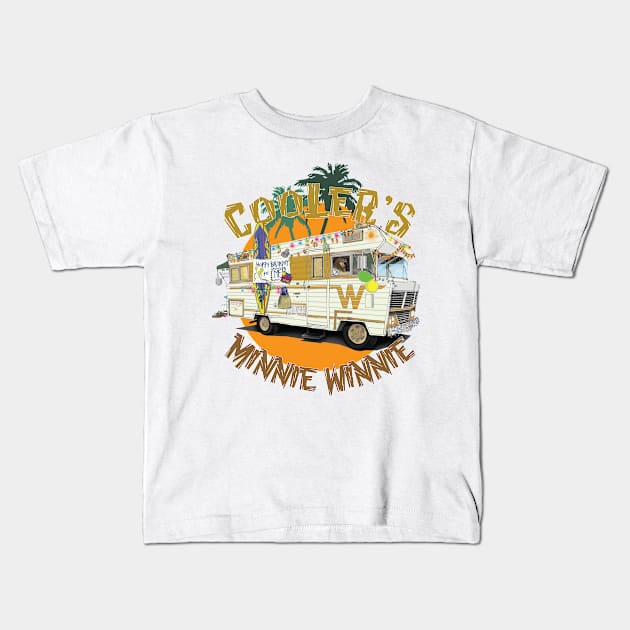 Flaked, Cooler, Minnie Winnie, Winnebago, Netflix, Kids T-Shirt by ThinkMossGraphics